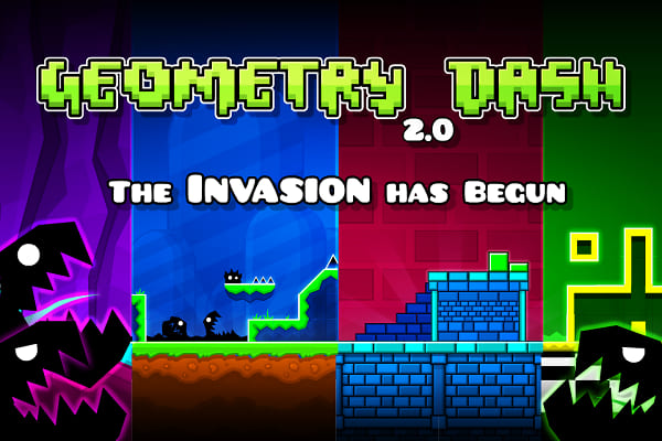 День Рождения В Стиле Geometry Dash