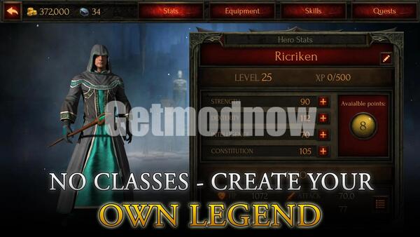 Arcane Quests Legends Mod APK Dumb Enemies