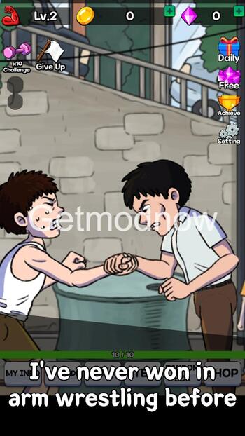 Arm Wrestling Clicker Mod APK Unlimited Gems