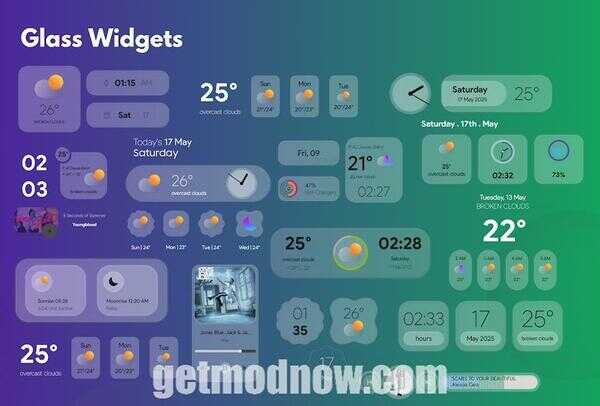 Glass Widgets APK Full Version