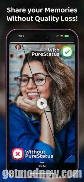 Pure Status Mod APK Without watermark
