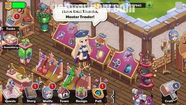 Waifu Shop Mod APK Unlimited Money