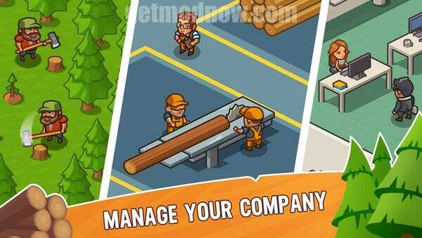 Lumber Inc Mod APK Unlimited Diamonds