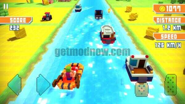 Blocky Highway Mod APK Unlocked Items