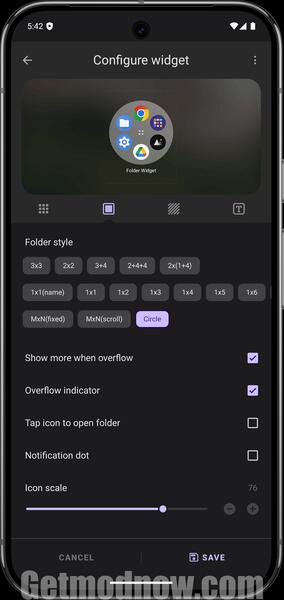 Folder Widget Mod APK Unlocked Everything