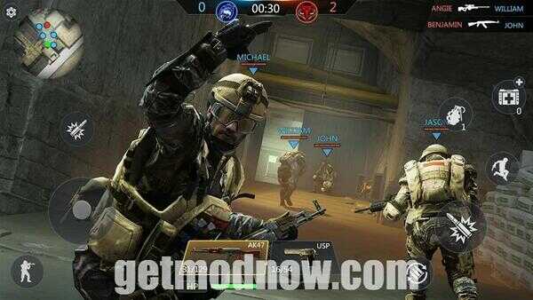 FPS Strike Ops Modern Arena Mod APK Unlimited Money and Gems