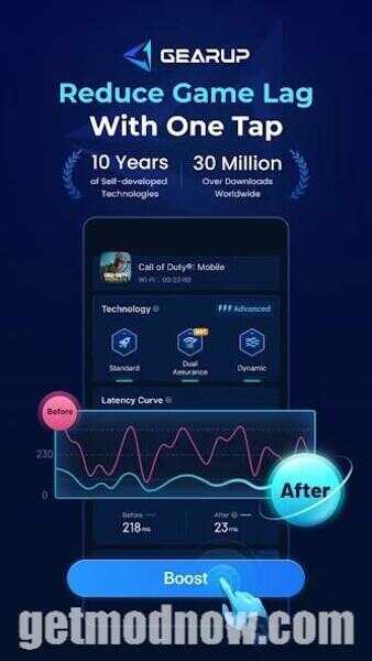 Gear Up Booster Mod APK Premium Unlocked