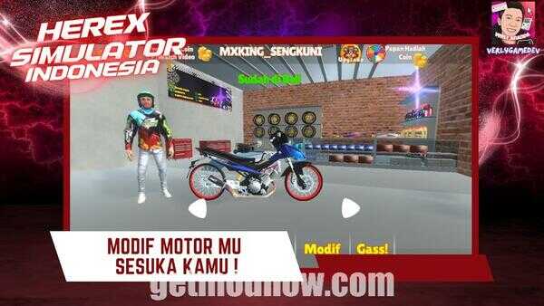 Herex Simulator Indonesia Mod APK Unlimited Coins