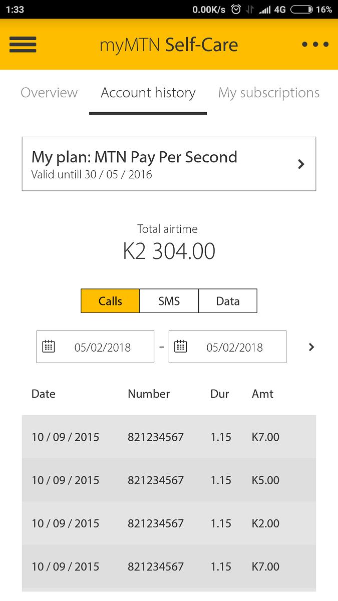 Download MTN App and get 500MB