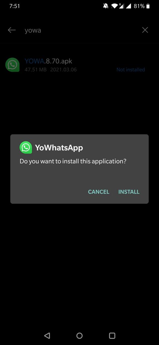 Yo Whatsapp 9.82 APK