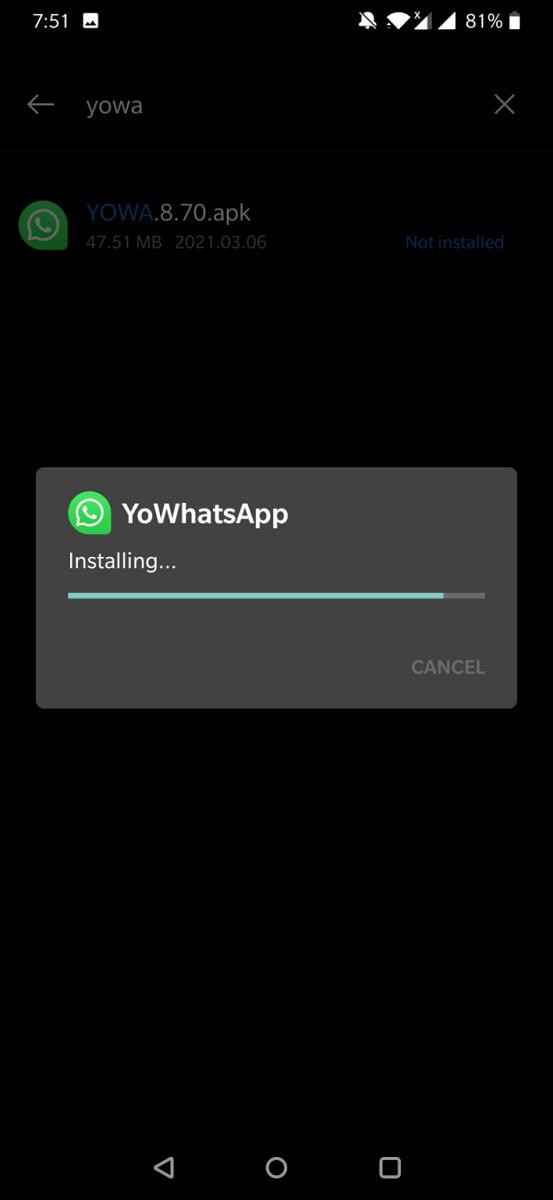 Yowhatsapp 9.82 APK