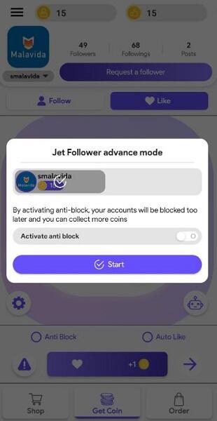 Jet Followers App for android