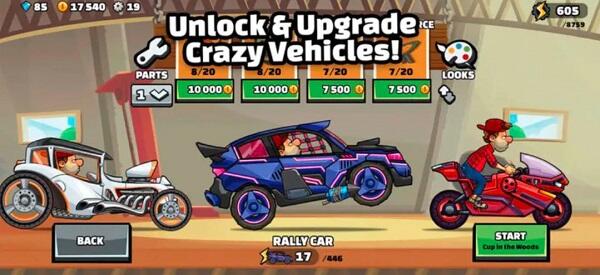 Hill Climb Racing Mod APK Unlimited Money