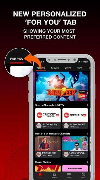 Jio TV Mod APK No Ads