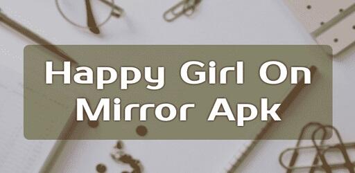 Happy Girl On Mirror