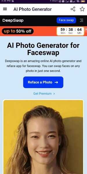 Deepswap AI Face