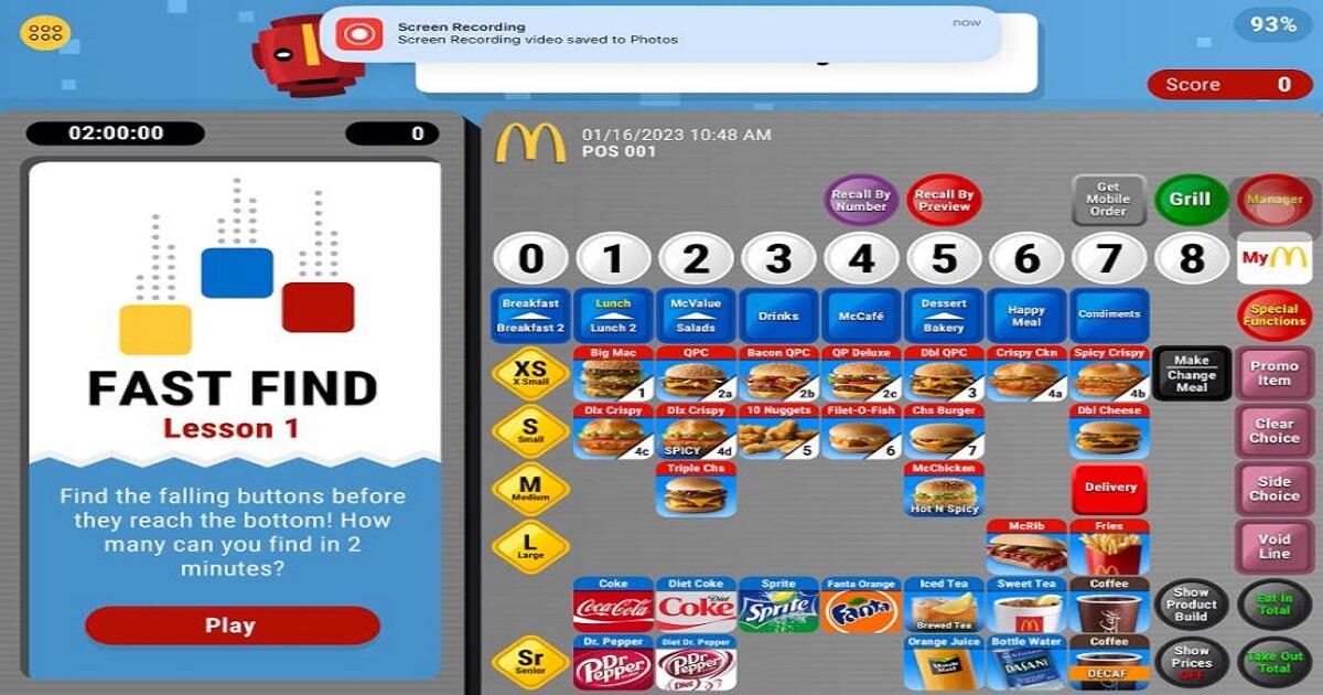 mcdonalds pos training simulator free